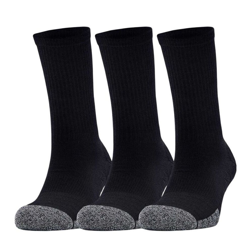 Under Armour Unisex Adult Crew Socks (Pack of 3) / Black
